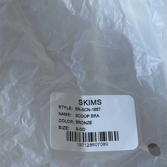 Skims SCOOP BRA Bronze Small-DD NWT in packaging - Picture 7 of 7